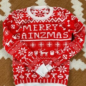 GAINZbox holiday sweater (Christmas in July??)